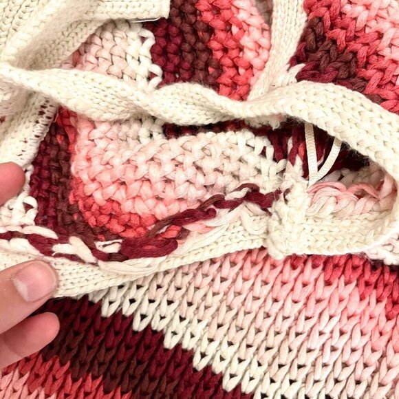 Zara Blogger Favorite Striped Knit Red Summer Maxi Dress Size M - Picture 11 of 11